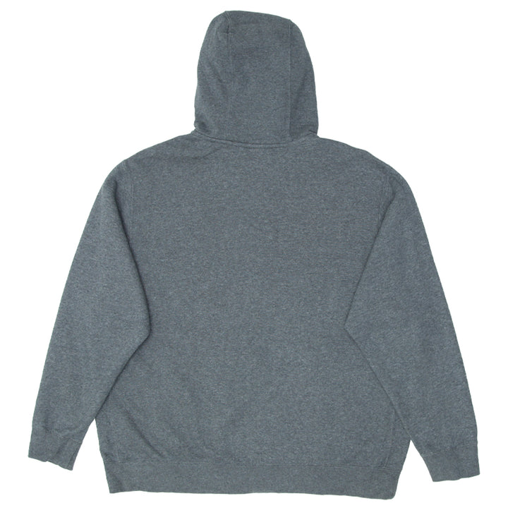 Mens Nike Logo Embroidered Full Zip Gray Hoodie - Fashion Rerun Vintage Migration_Sweaters