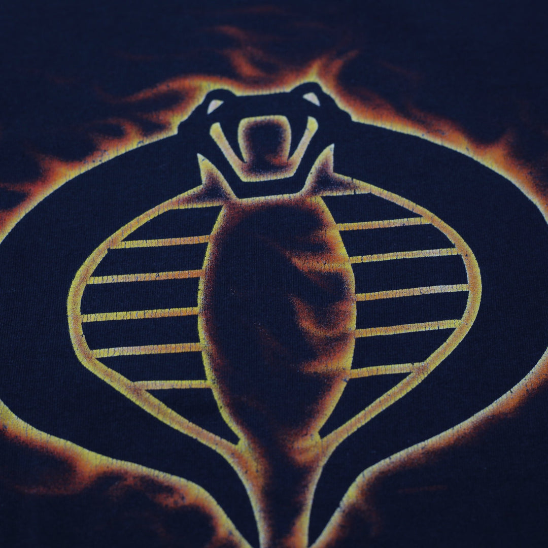 Vintage 2003 G.I. Joe Cobra Flaming Logo Promotional T-Shirt Size M