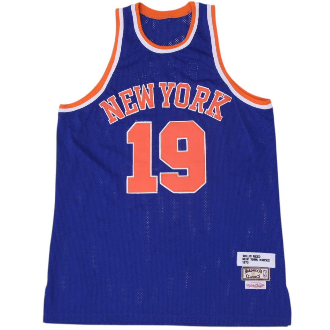 Vintage 1972-73 Willis Reed New York Knicks #19 Blue Basketball Jersey | Migration_Jerseys | Fashion Rerun
