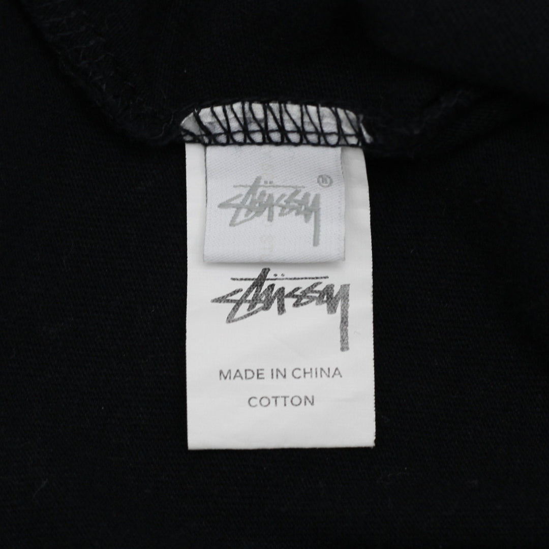 Mens Stussy Australia Black Cosmos Flower Graphic T-Shirt