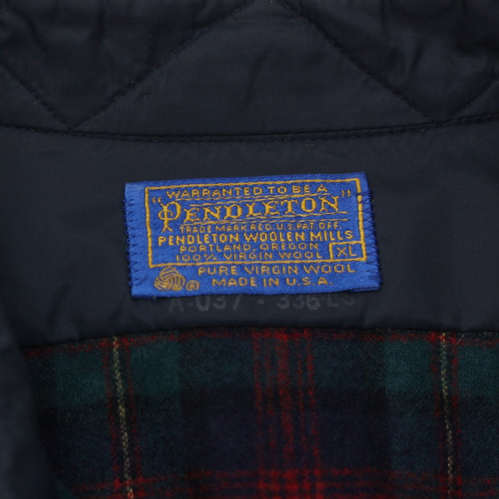 Vintage Pendleton 100% Virgin Wool Made In USA Flannel Shirt