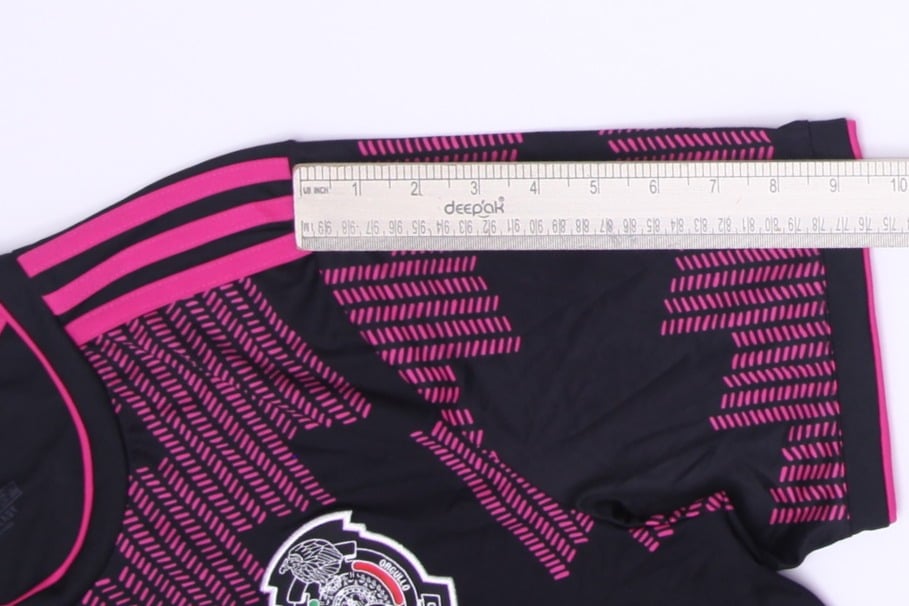 Mens Adidas Mexico 2021-22 Home Football Shirt Jersey Black Pink Size L