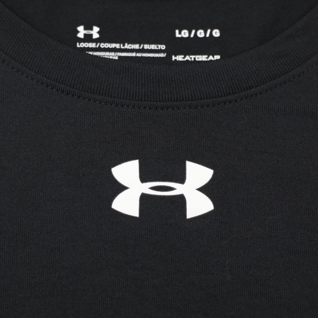 Mens Under Armour HeatGear Black T-Shirt Short Sleeve Athletic