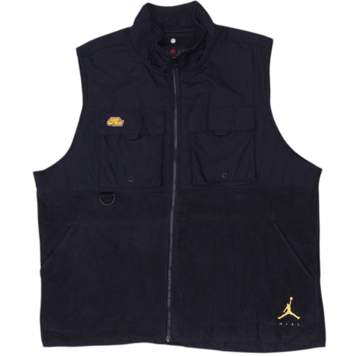 Mens Nike Air Jordan Jump Man Full Zip Black Vest XL