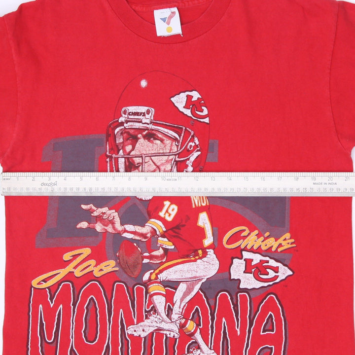 Vintage 1993 Kansas City Chiefs Joe Montana Caricature T-Shirt