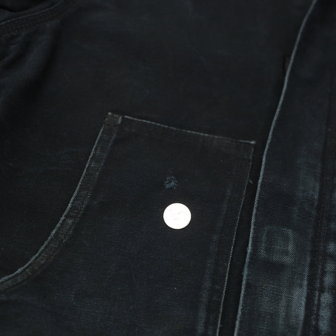 Mens Carhartt J02-BLK Quilted Lined Workwear Jacket Distressed - Fashion Rerun Vintage Migration_Jacket