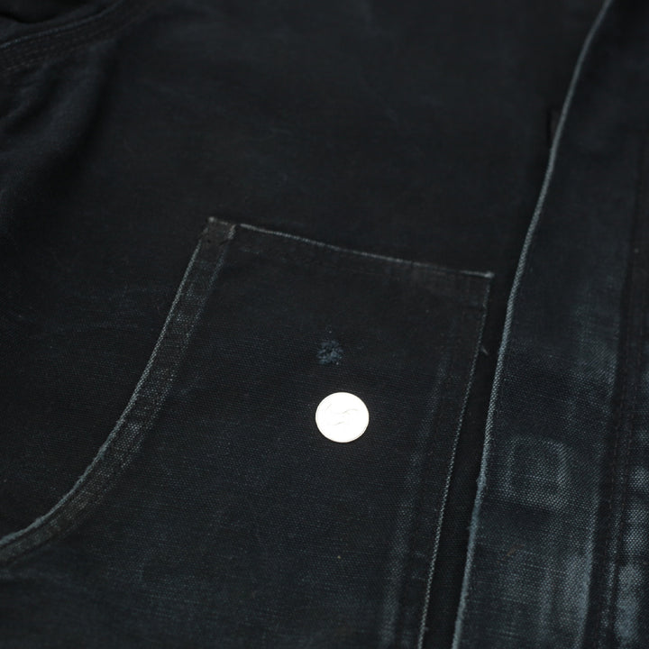 Mens Carhartt J02-BLK Quilted Lined Workwear Jacket Distressed - Fashion Rerun Vintage Migration_Jacket