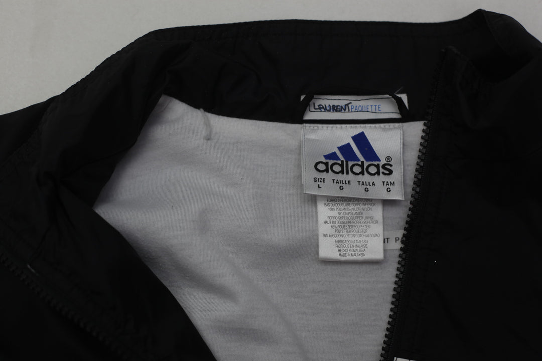 Vintage Embroidered Adidas Logo Windbreaker Ladies Jacket