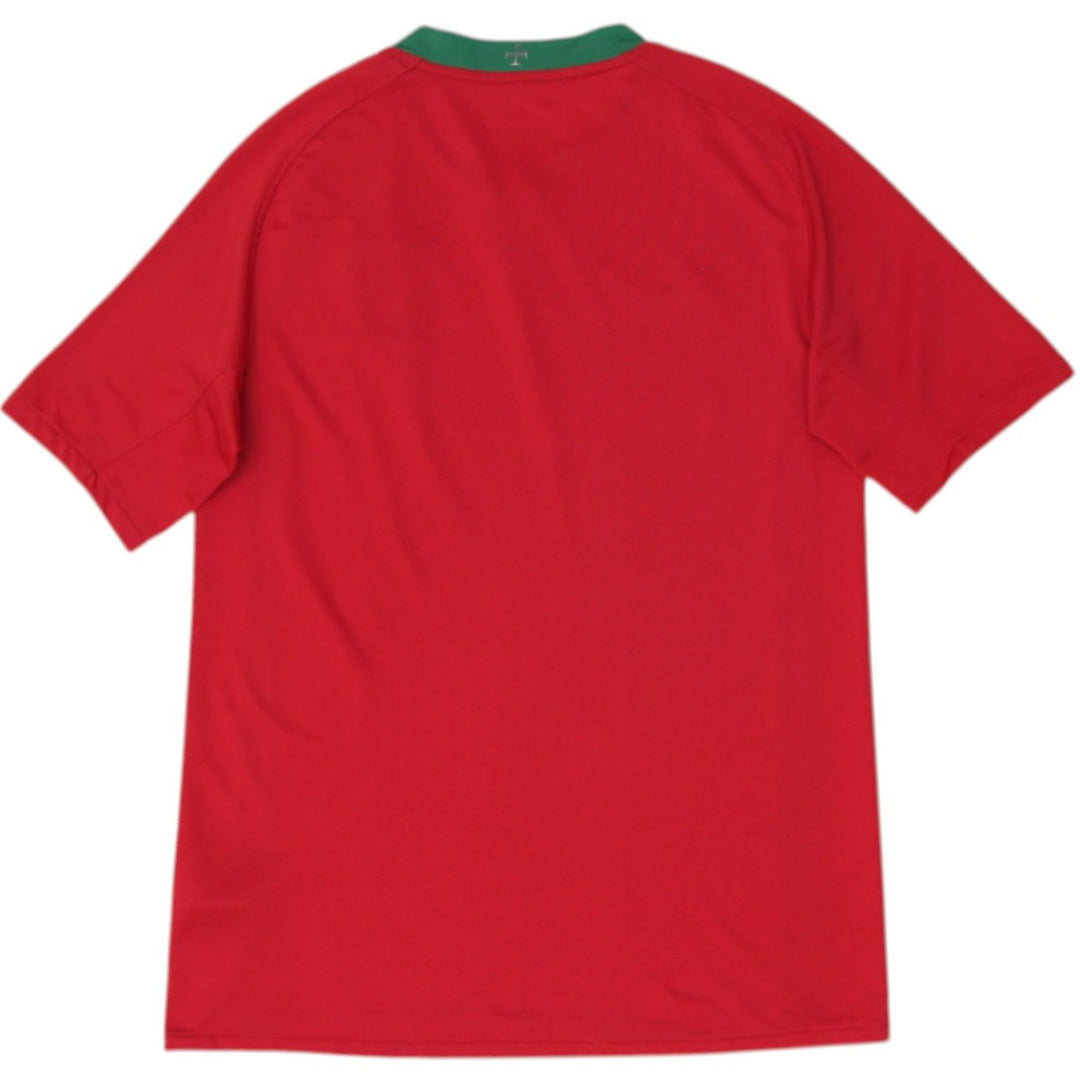 Vintage Youth Boys Nike Portugal 2008-09 Soccer Red Jersey | Migration_Jerseys - Side View | Fashion Rerun