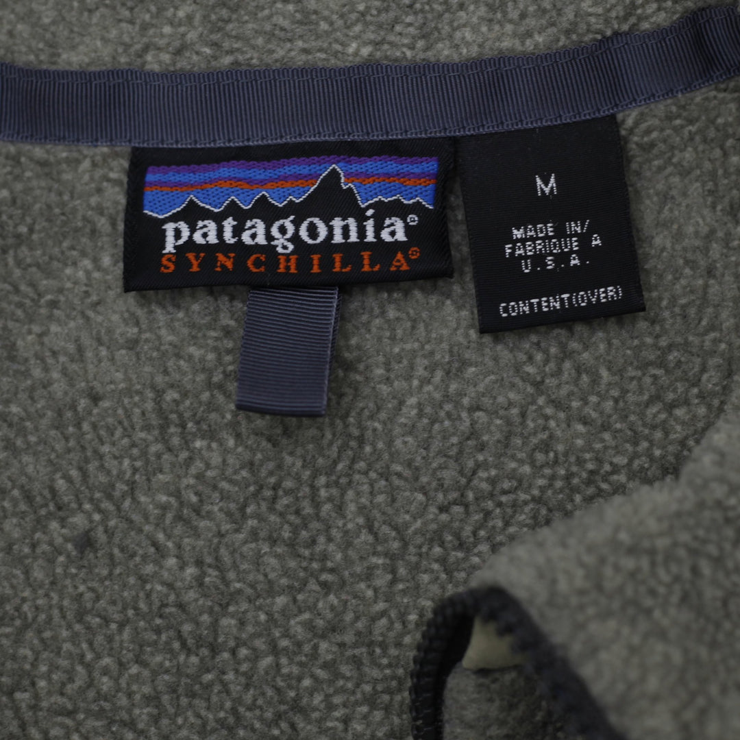 Vintage Patagonia Synchilla Fleece 3 Pocket Zipper Jacket Size M | Migration_Fleece - Back View | Fashion Rerun