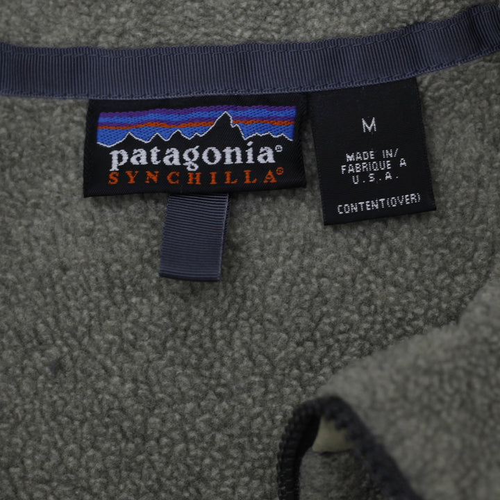Vintage Patagonia Synchilla Fleece 3 Pocket Zipper Jacket Size M | Migration_Fleece - Back View | Fashion Rerun
