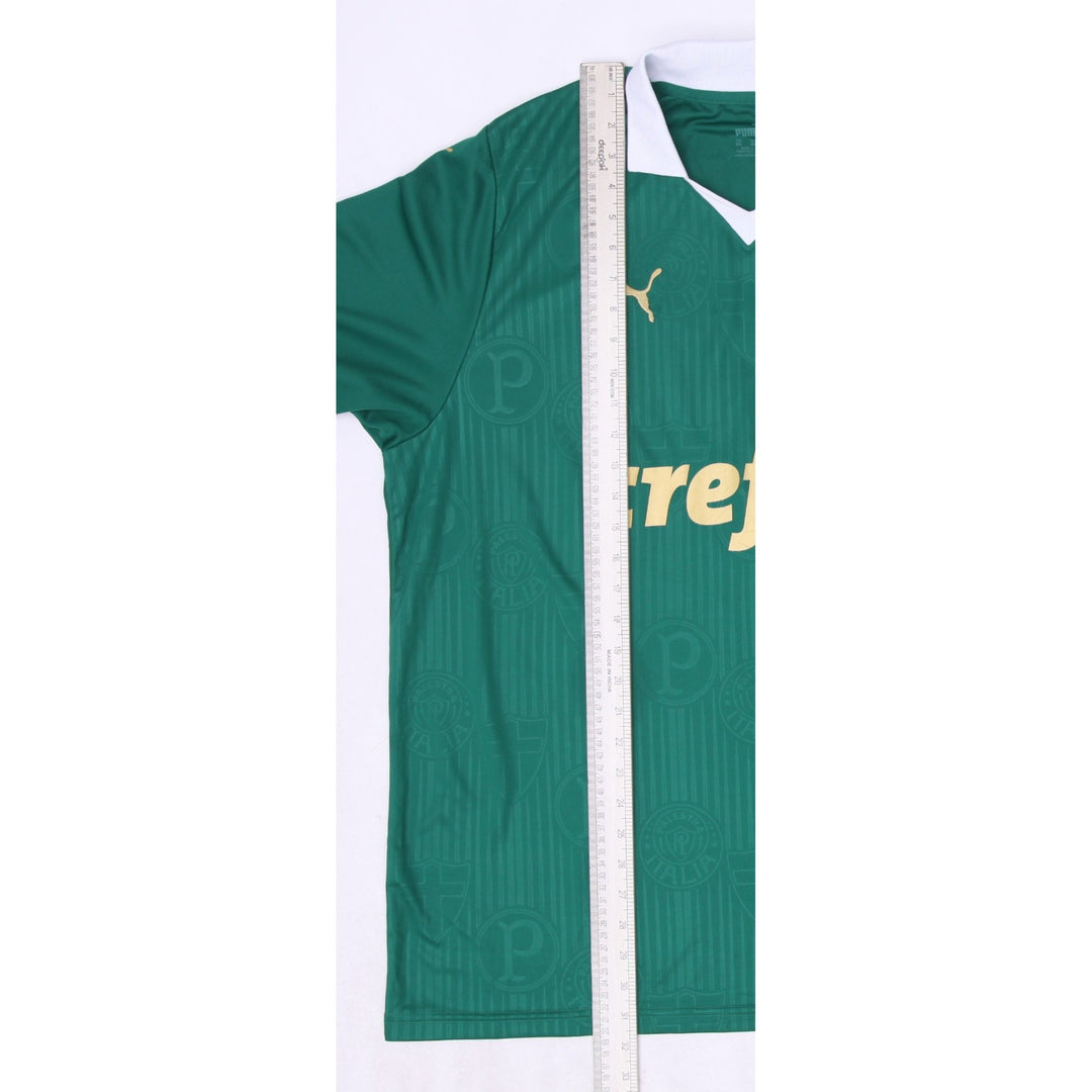 Mens Puma 2023–2024 Palmeiras Soccer Jersey Green Team Logo Size XXL
