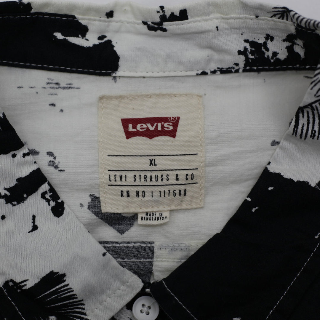 Mens Levi Strauss Short Sleeve Button Down Shirt Size XL