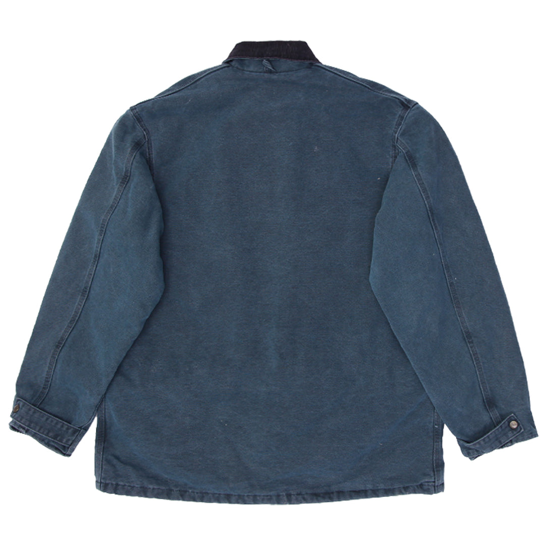 Vintage Carhartt Workwear Jacket Green Denim Blanket Lined | Migration_Jacket UAENAT20 - Side View | Fashion Rerun