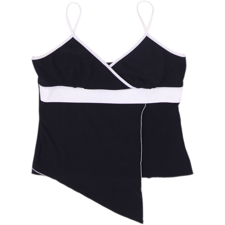 Y2K Ladies Shier Asymmetric Tank Top Size L | Migration_Y2K Tops | Fashion Rerun
