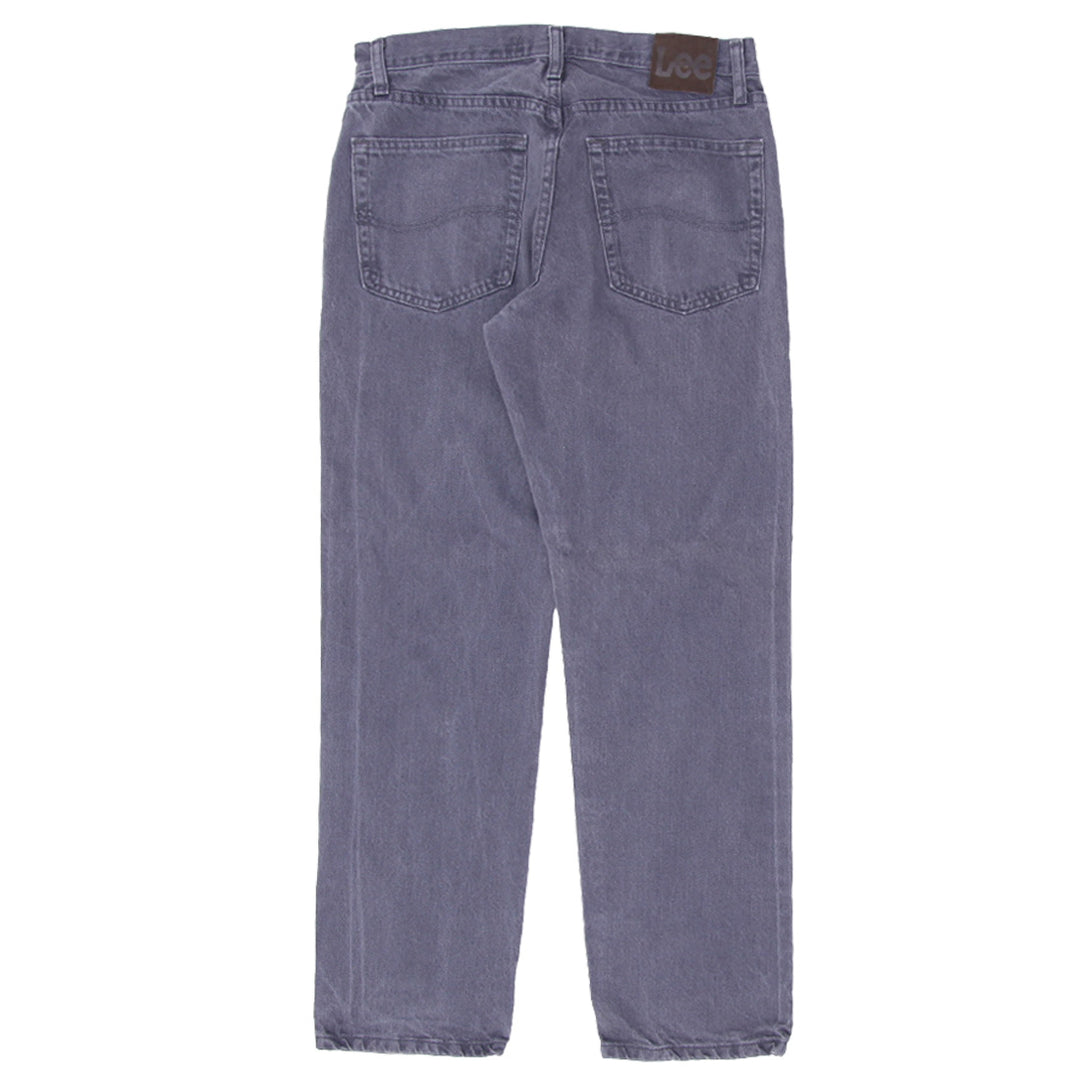 Mens Lee Regular Fit Gray Straight Jeans