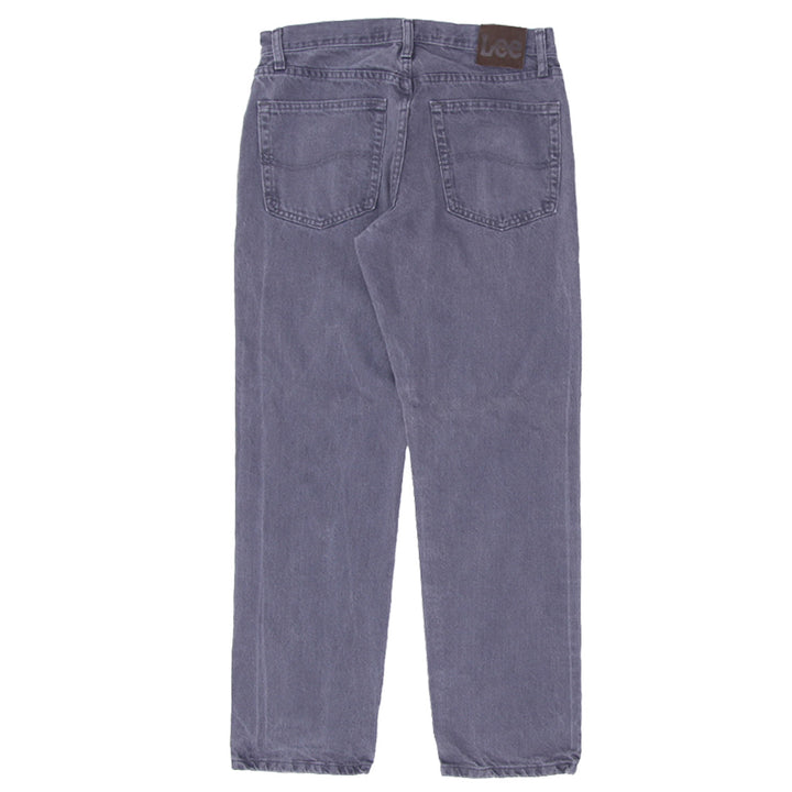 Mens Lee Regular Fit Gray Straight Jeans
