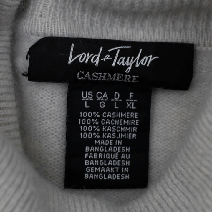 Ladies Lord & Taylor 100% Cashmere Turtleneck Sweater