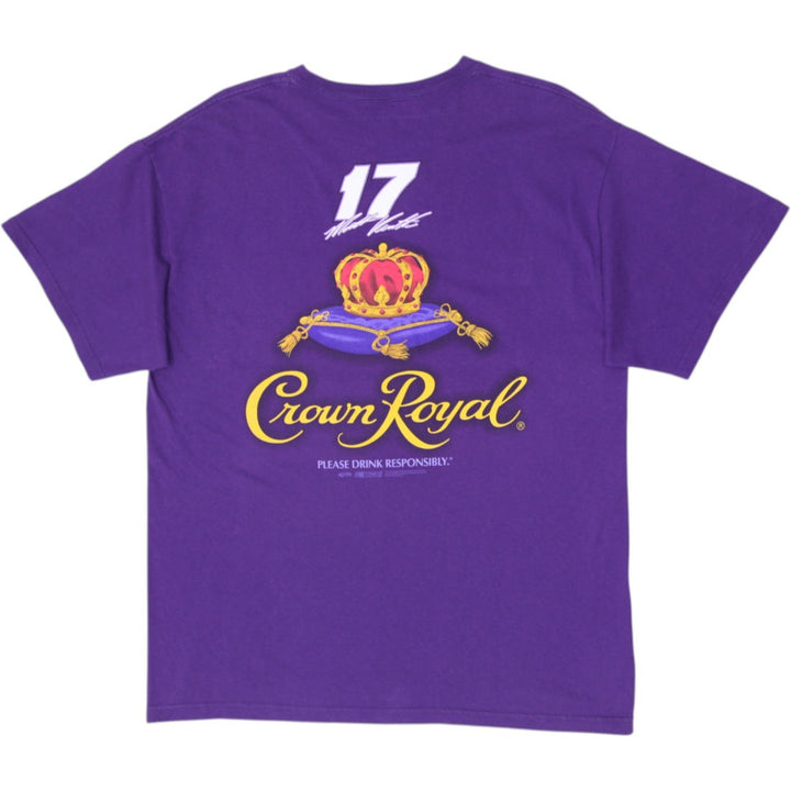Vintage Crown Royal NASCAR Matt Kenseth Ford Fusion Racing T-Shirt Purple XL