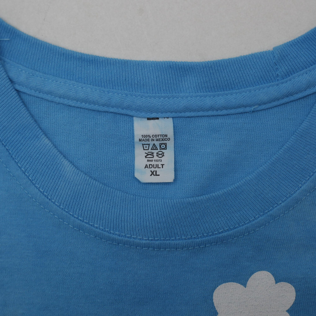 Vintage 90s Liquid Blue Ben and Jerry's Ice Cream Tie-dye T-shirt | Migration_T-Shirts - Back View | Fashion Rerun
