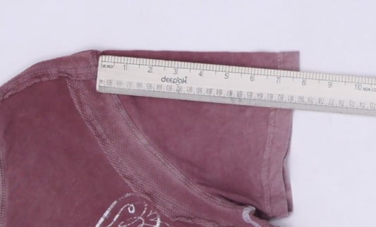 Y2K Mens Affliction T-Shirt Maroon Graphic Motorcycle Art