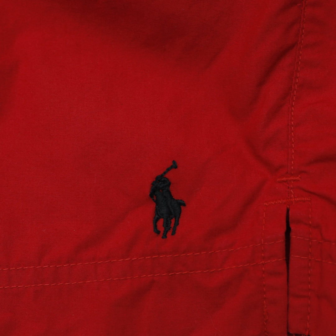 Mens Polo By Ralph Lauren Swim Trunks Size XL Red Classic Mesh Lined