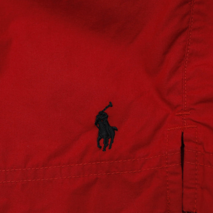 Mens Polo By Ralph Lauren Swim Trunks Size XL Red Classic Mesh Lined