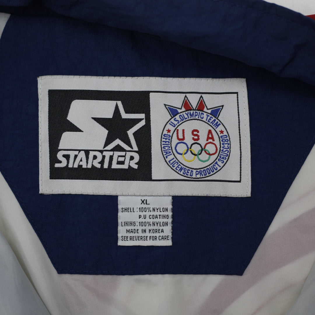 Vintage 90s Team USA Olympics Eagle Windbreaker Light Jacket Size XL | Migration_Jackets - Back View | Fashion Rerun