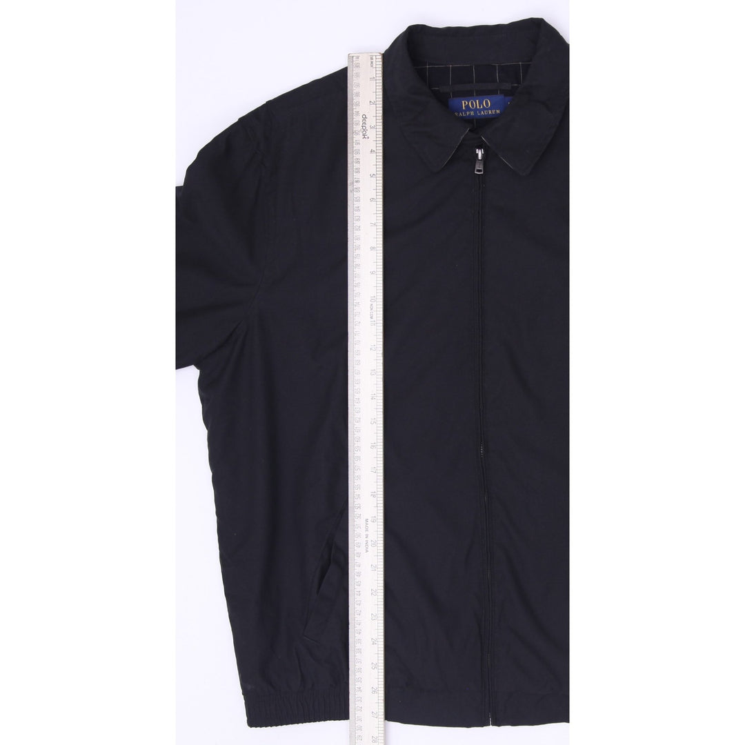 Mens Full-Zip Bi-Swing Harrington Windbreaker Jacket Size L