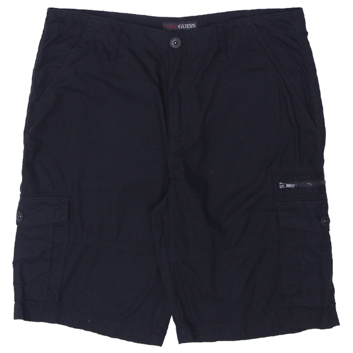 Mens Guess Black Cargo Shorts