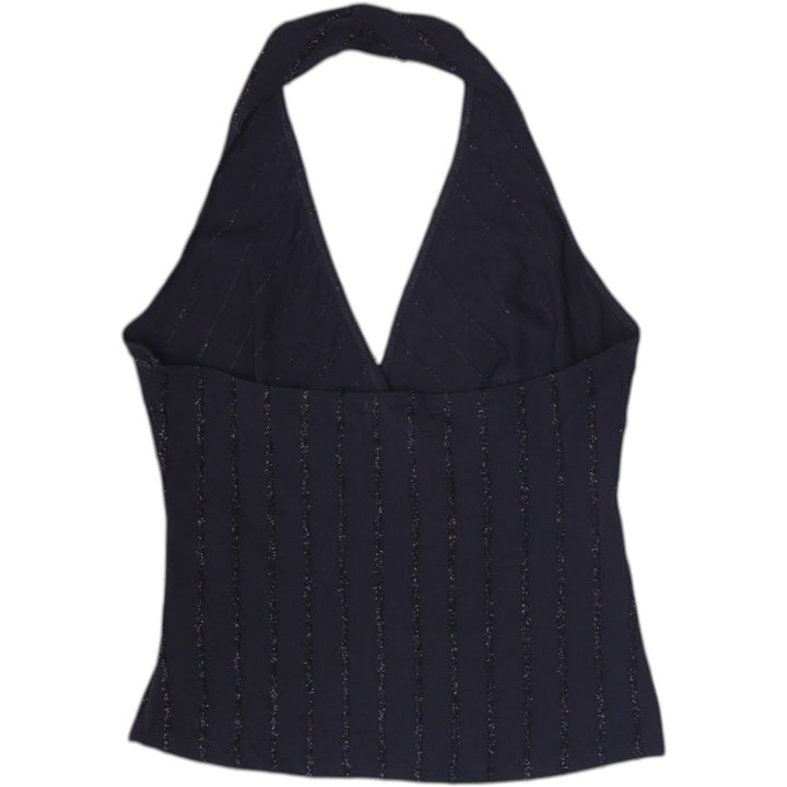 Y2K Ladies Côté Femme Shimmer Halter Neck Top Size s