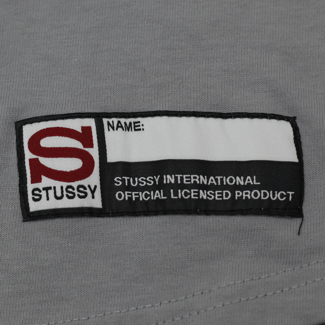 Mens Stussy Baseball Gray Short Sleeve Button Jersey L | Migration_Jerseys SW COLLECTION - Detail View | Fashion Rerun