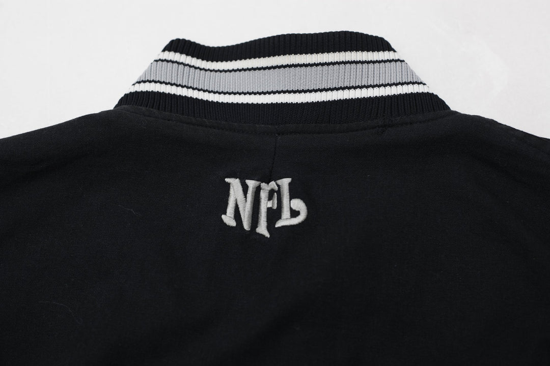 Vintage Mens NFL G-III Carl Banks Oakland Reversible Varsity Jacket Size XXL