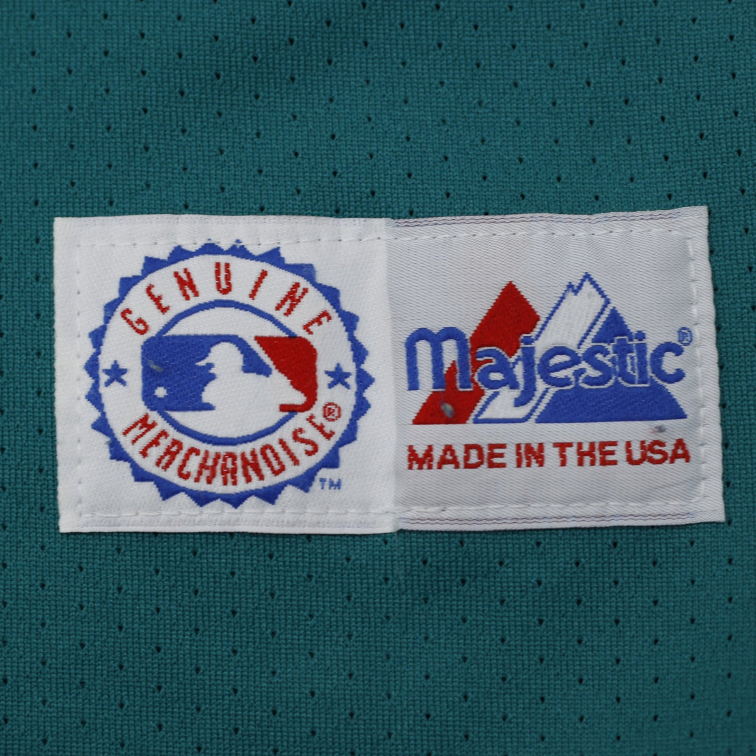 Vintage Youth Boys Majestic Seattle Mariners 1994 Teal Green Baseball Jersey Made In USA XL