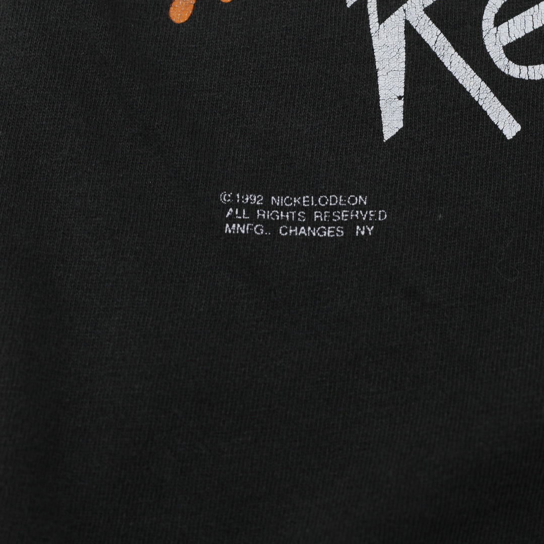 Vintage 1992 Nickelodeon The Ren & Stimpy Show T-Shirt Black Graphic Cartoon XL | Migration_T-Shirts - Detail | Fashion Rerun