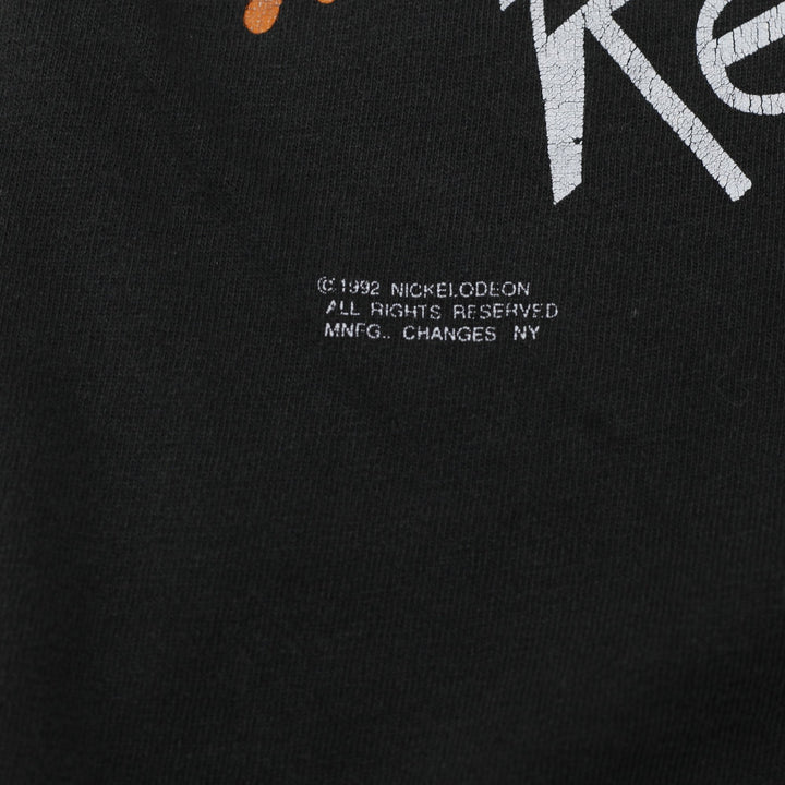 Vintage 1992 Nickelodeon The Ren & Stimpy Show T-Shirt Black Graphic Cartoon XL | Migration_T-Shirts - Detail | Fashion Rerun