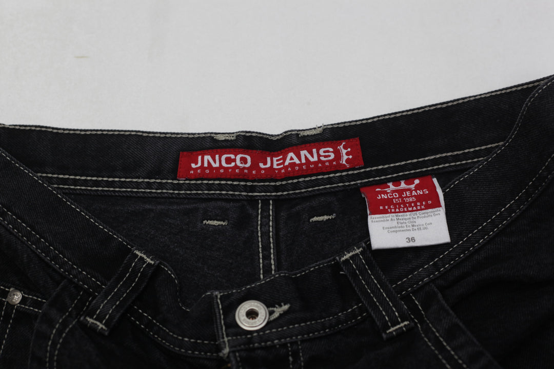 Y2K Mens JNCO Jeans Denim Jorts Shorts