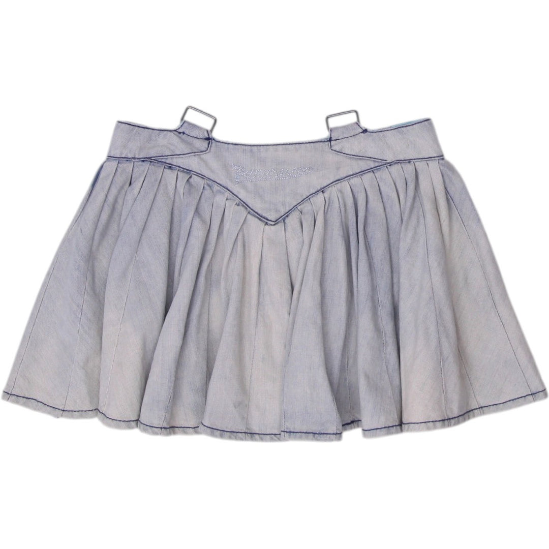 Y2K Ladies Parasuco Denim Mini Skirt | Migration_Skirts - Side View | Fashion Rerun