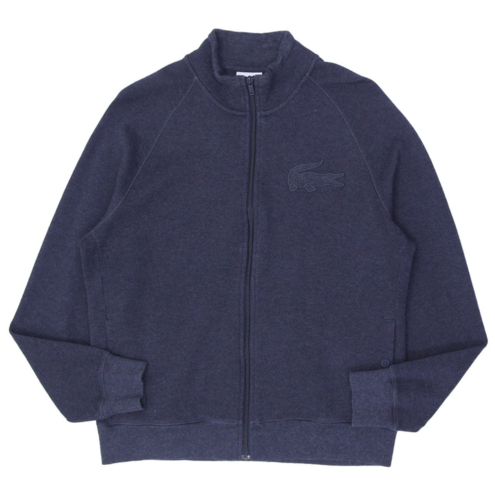 Mens Embroidered Lacoste Logo Zip Up Jacket