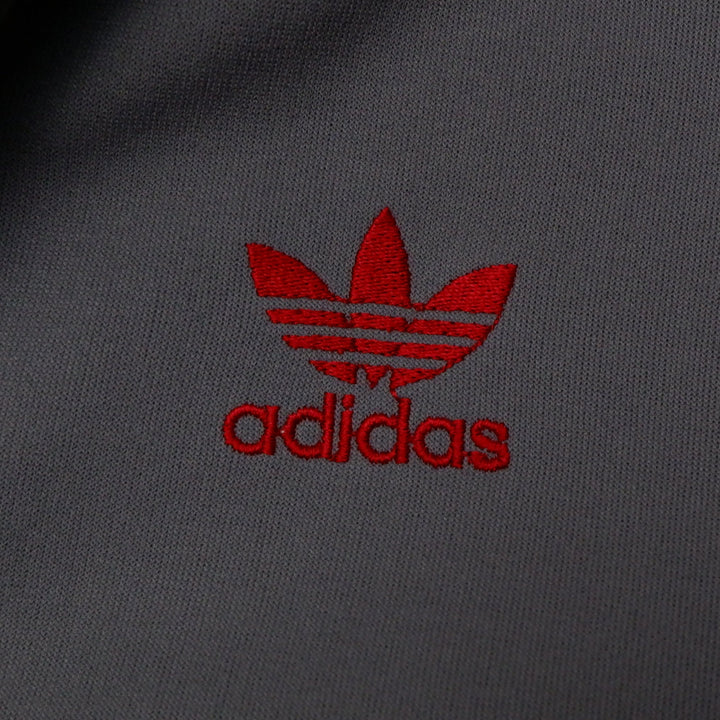 Vintage 80s Embroidered Adidas Logo Track Zip Up Jacket