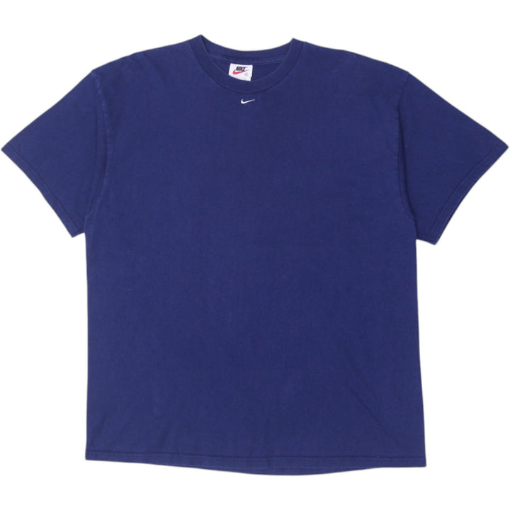 Vintage Embroidered Nike Center Swoosh Navy Made In USA X-Large T-Shirt