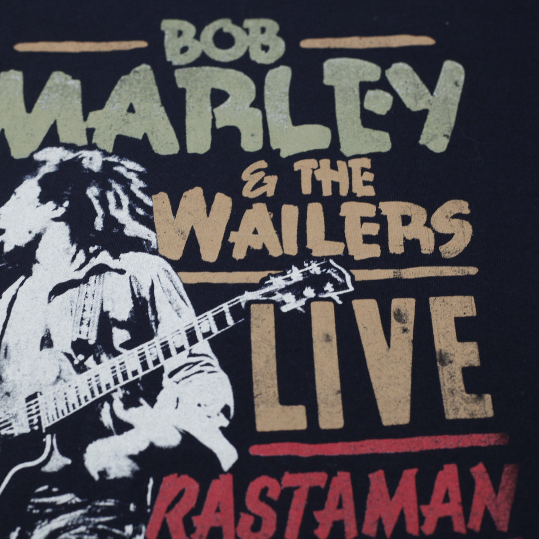 Mens Bob Marley & The Wailers Rastaman Vibration 1976 Tour T-Shirt Size L