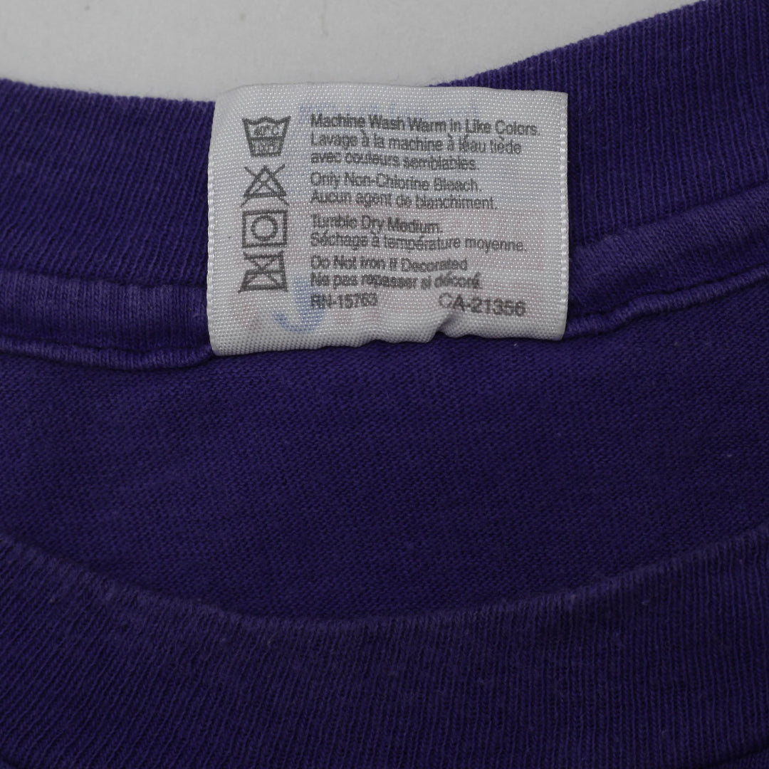 Vintage 90s Hanes Heavyweight Superman Shield Graphic T-Shirt Purple XL