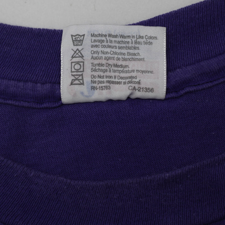 Vintage 90s Hanes Heavyweight Superman Shield Graphic T-Shirt Purple XL