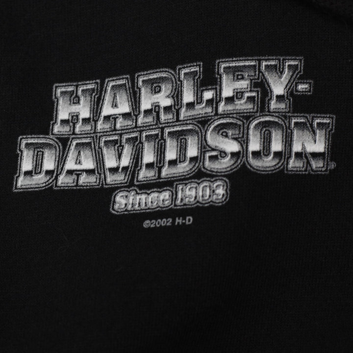 Vintage Mens Harley Davidson Hoodie Black Full Zip Thunder Road XL | Migration_Hoodies - Detail View | Fashion Rerun