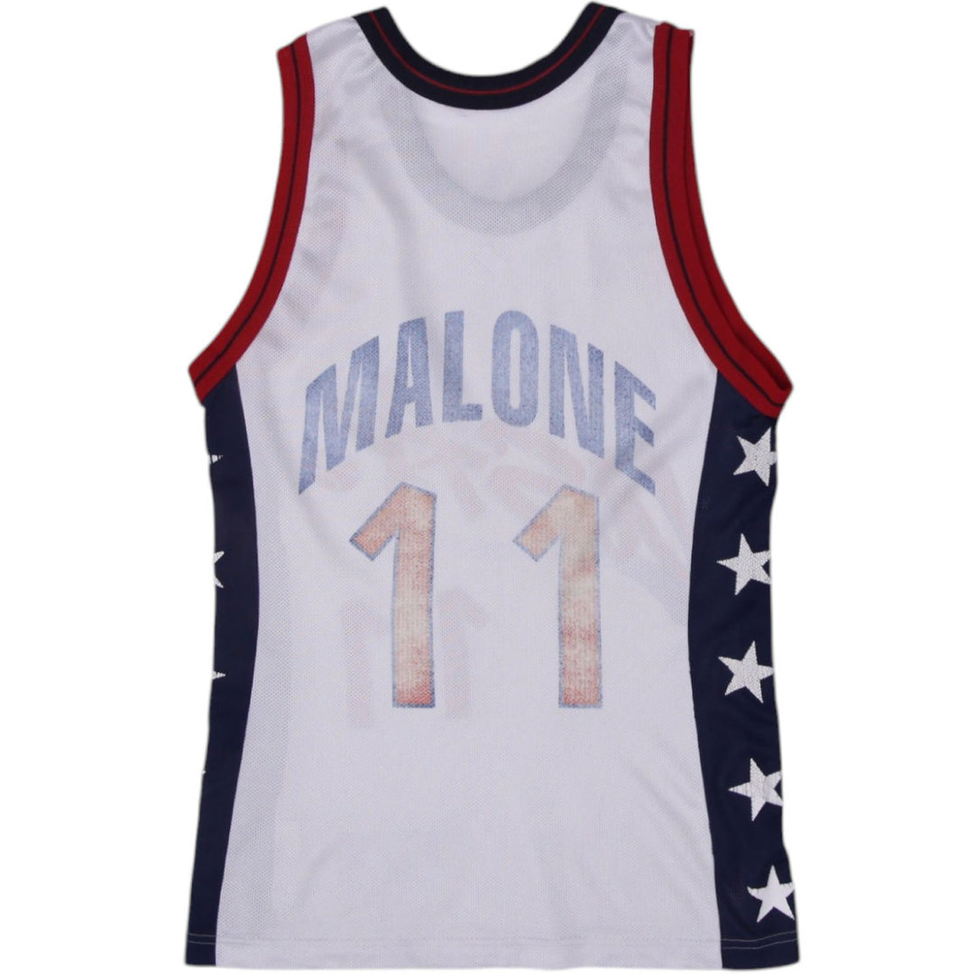 Vintage Champion USA Basketball 1996 Olympic Karl Malone #11 Basketball Jersey