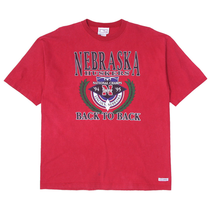 Vintage Nebraska Huskers National Championship Back To Back T-Shirt