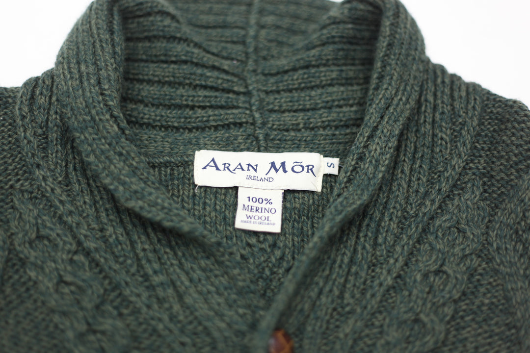 Vintage Aran Mor Merino Wool Knitted Cardigan Ladies
