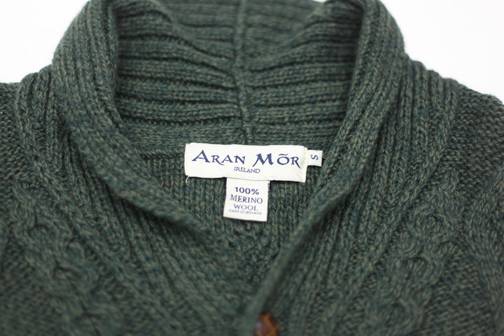 Vintage Aran Mor Merino Wool Knitted Cardigan Ladies