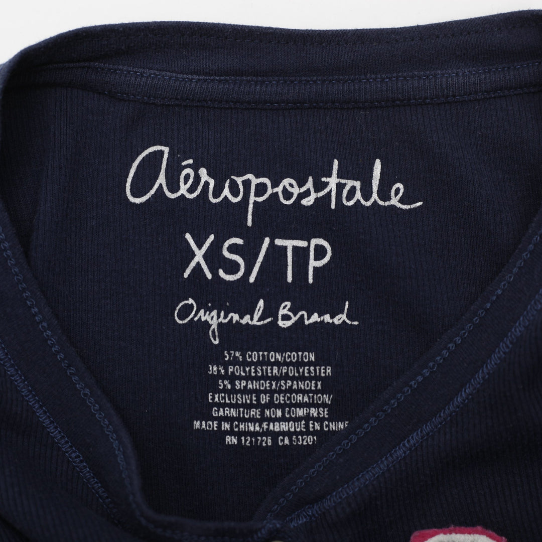 Y2K Ladies Aeropostale Graphic Short Sleeve Tee Size S